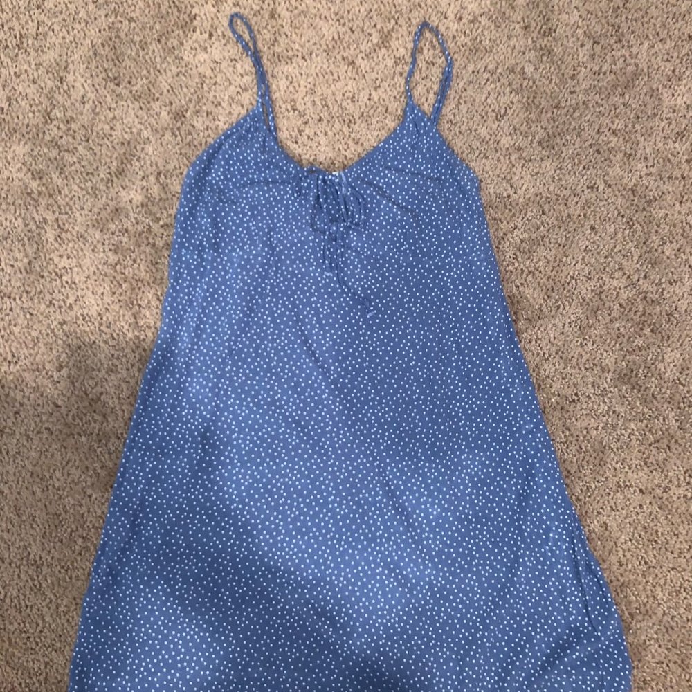 Pacsun Blue Polka Dot Dress